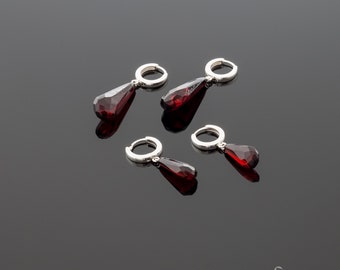 Pendientes de ámbar "Gotas de cereza"