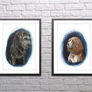 Lady and Tramp Paintings - Giclée Print