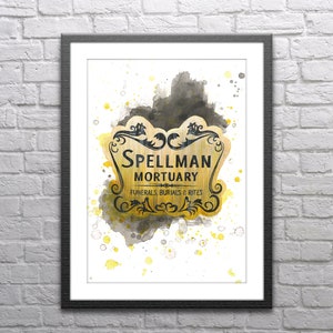 Spellman Mortuary Sign Painting - Giclée Print