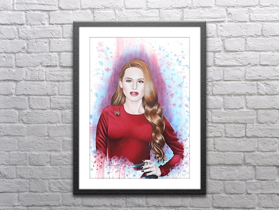 Cheryl Blossom Painting - Gicle Print - Etsy