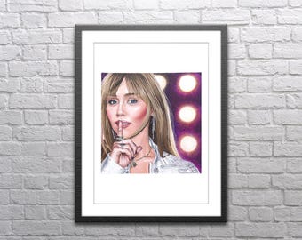 Hannah Montana Painting - Giclée Print