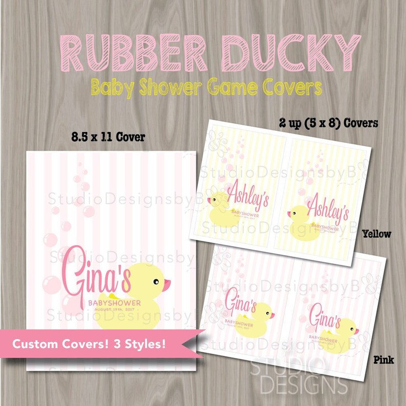 Rubber Ducky Shower Pink Game Booklet Covers Pink Rubber Etsy Rubber Ducky Shower Pink Game Booklet Covers Pink Rubber Etsy