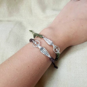 PAGAN GODDESS BRACELET - Silver colour charm - magical mystical wiccan lady