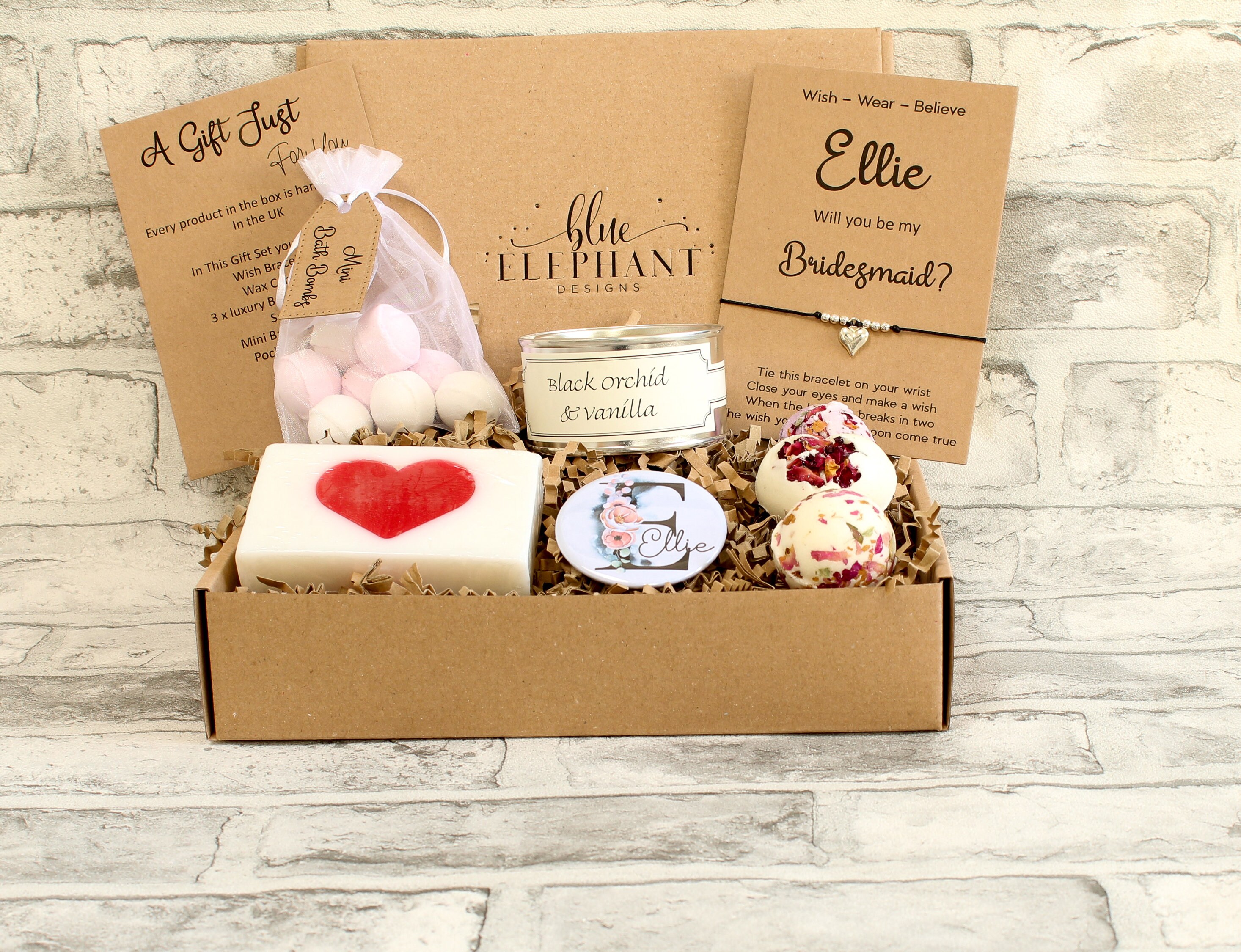 Personalised will you be my bridesmaid gift set bridesmaid Etsy