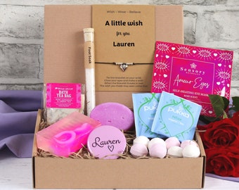 Personalised pamper gift set for women, Selfcare gift, Hug in a box