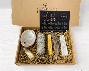 Sage Smudge Stick Variety Kit, New Home Energy Cleansing Kit, House Protection Gift, New Beginnings Sage Smudge Gift Box