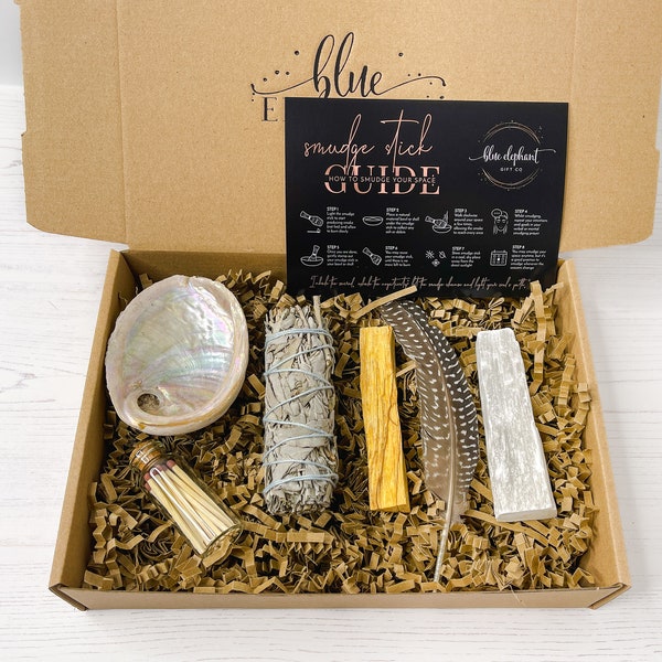 Sage Smudge Stick Variety Kit, New Home Energy Cleansing Kit, House Protection Gift, New Beginnings Sage Smudge Gift Box