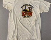 Vintage 80s K EUN Radio single stitch T Shirt