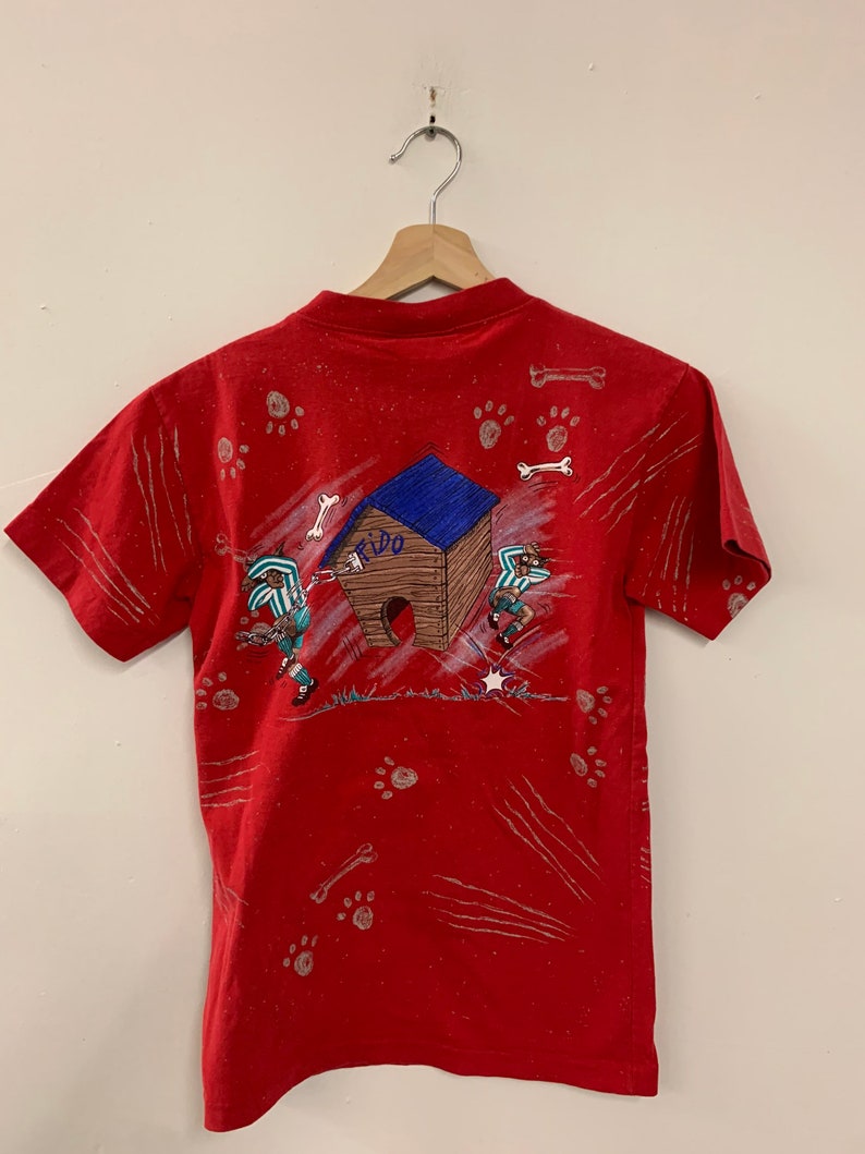 Vintage 90s Bad To The Bone Dog Graphic Kids Shirt