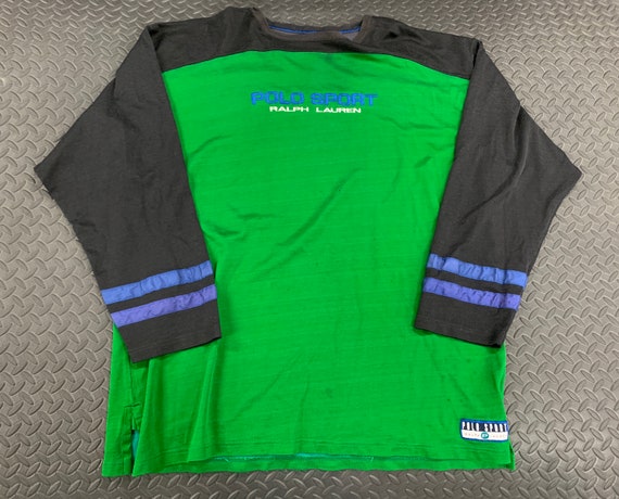 Vintage 90s Polo Sport Spellout Long Sleeve Jersey