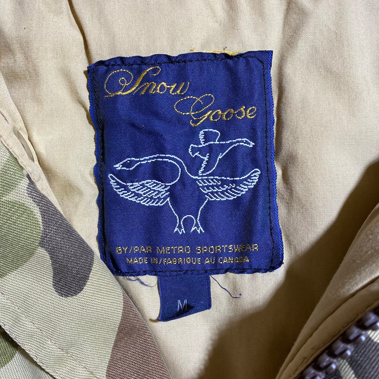 Vintage 90s Snow Goose Camo Zip Up Jacket | Etsy