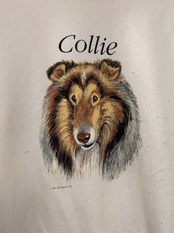 Vintage 90s Collie Graphic Crewneck