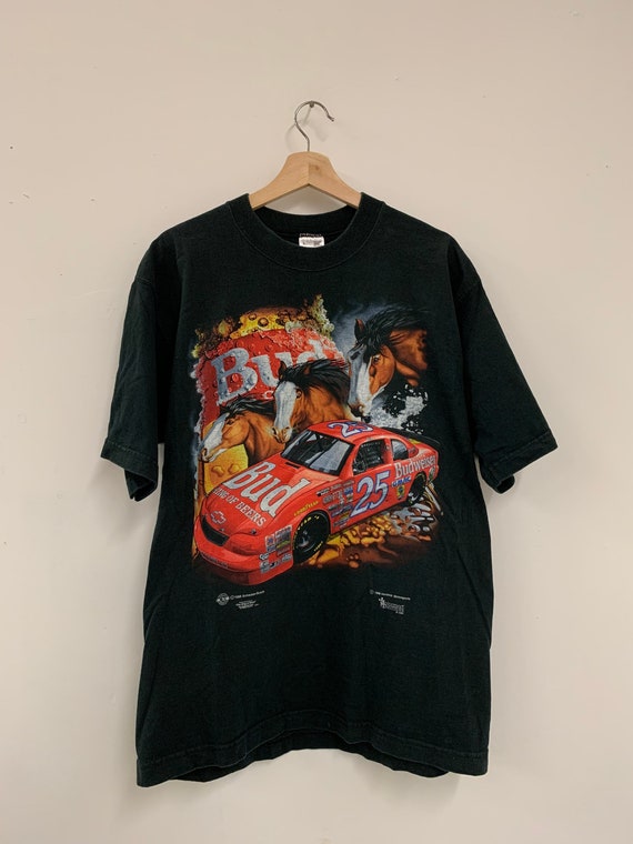 Vintage 90s Ken Schrader Budweiser Racing Double S