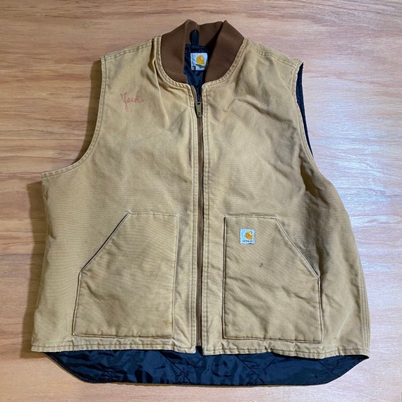 90s Carhartt workwear vintage Denim Vest