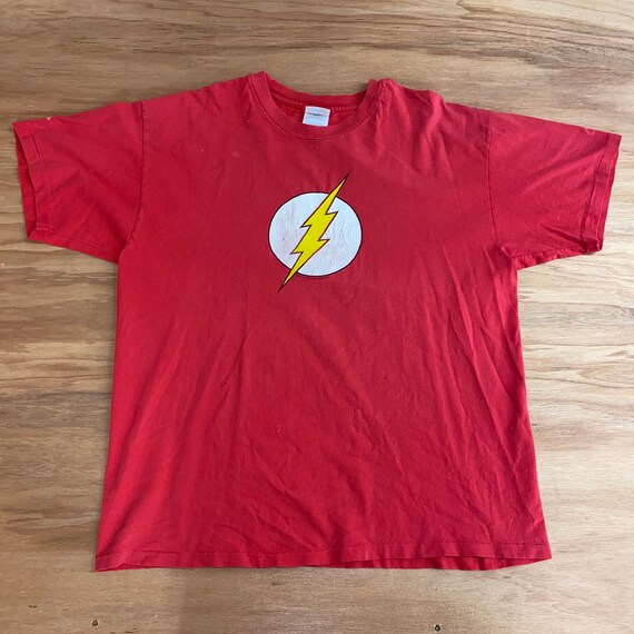 Vintage 90s Flash DC Comics T Shirt graffiti