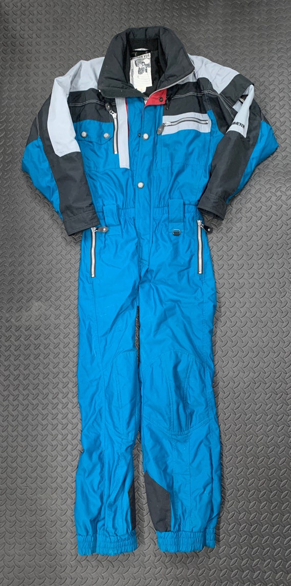 Vintage 80s Obermeyer Colourblock Full Piece Snowm