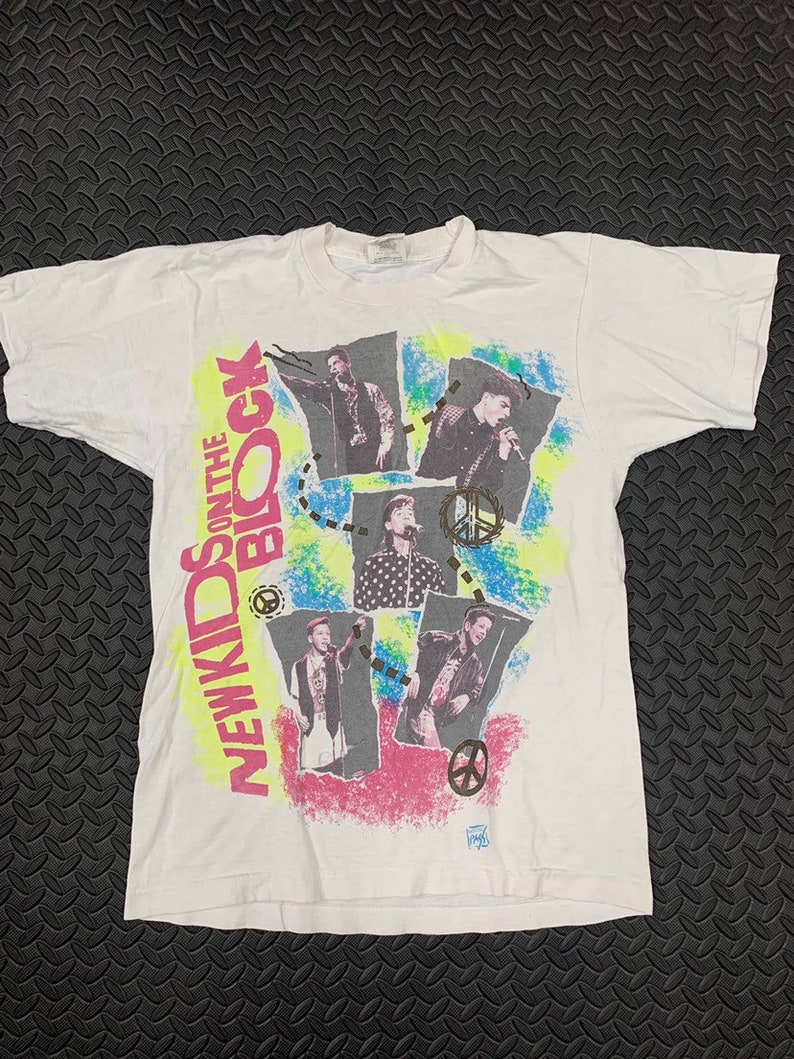 Vintage 80s New Kids On The Block 1989 Tour T-shirt