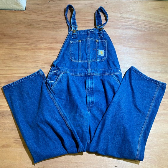 Vintage Medium Wash Carhartt Denim Overalls