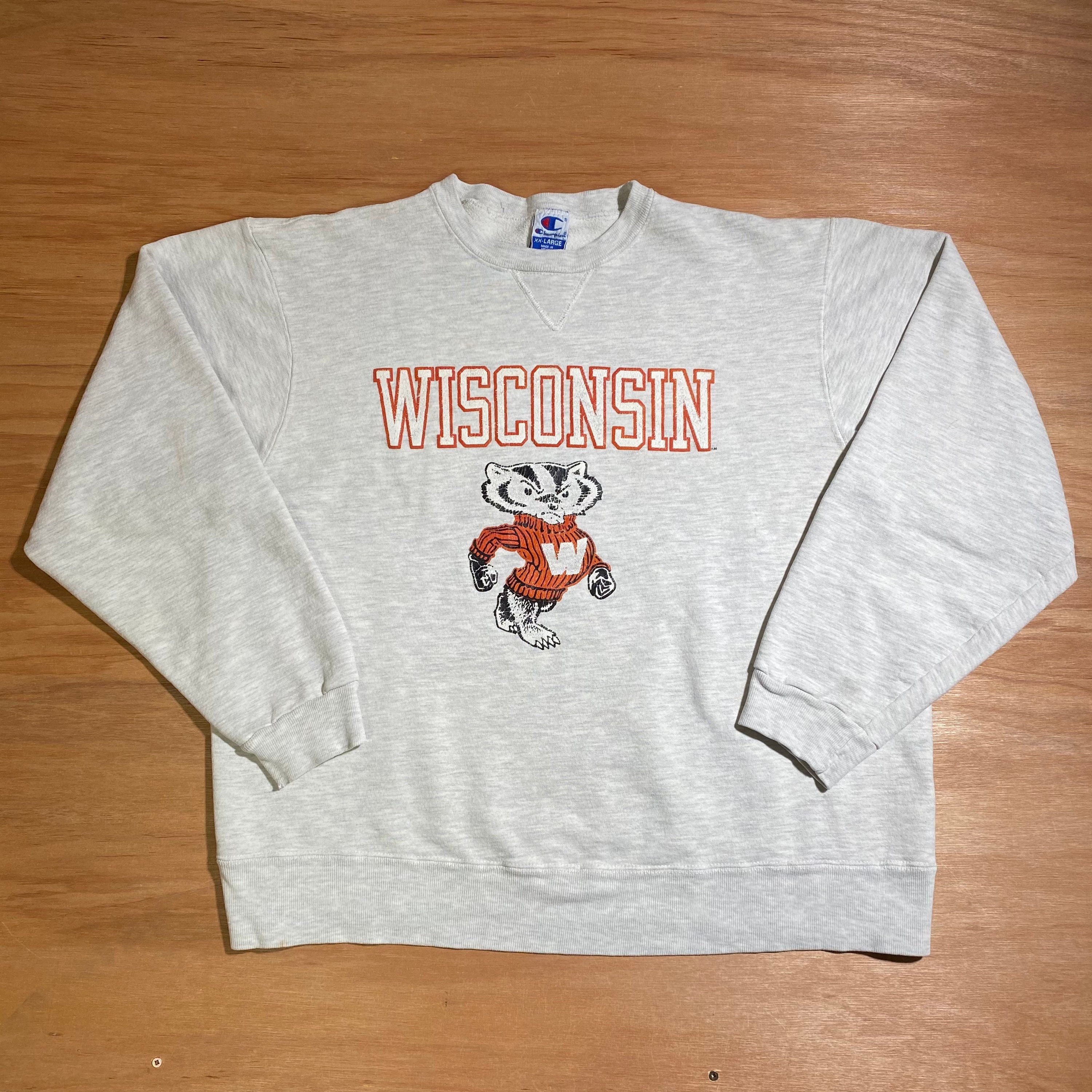 champion wisconsin badger sweatshirt