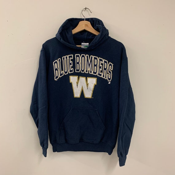 Vintage 90s Winnipeg Blue Bombers Graphic Hoodie