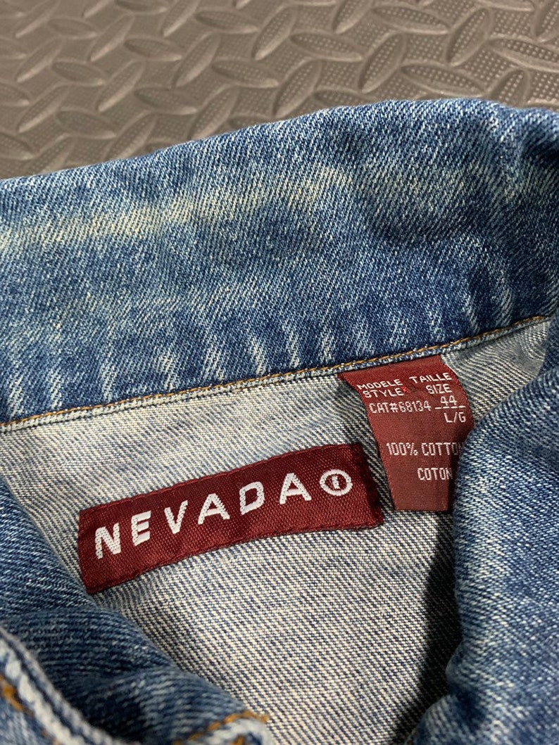 Vintage 90s Nevada Jeans medium wash Denim jacket