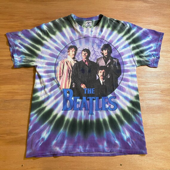 Vintage 90’s The Beatles Portrait Tie dye 1996 T-s