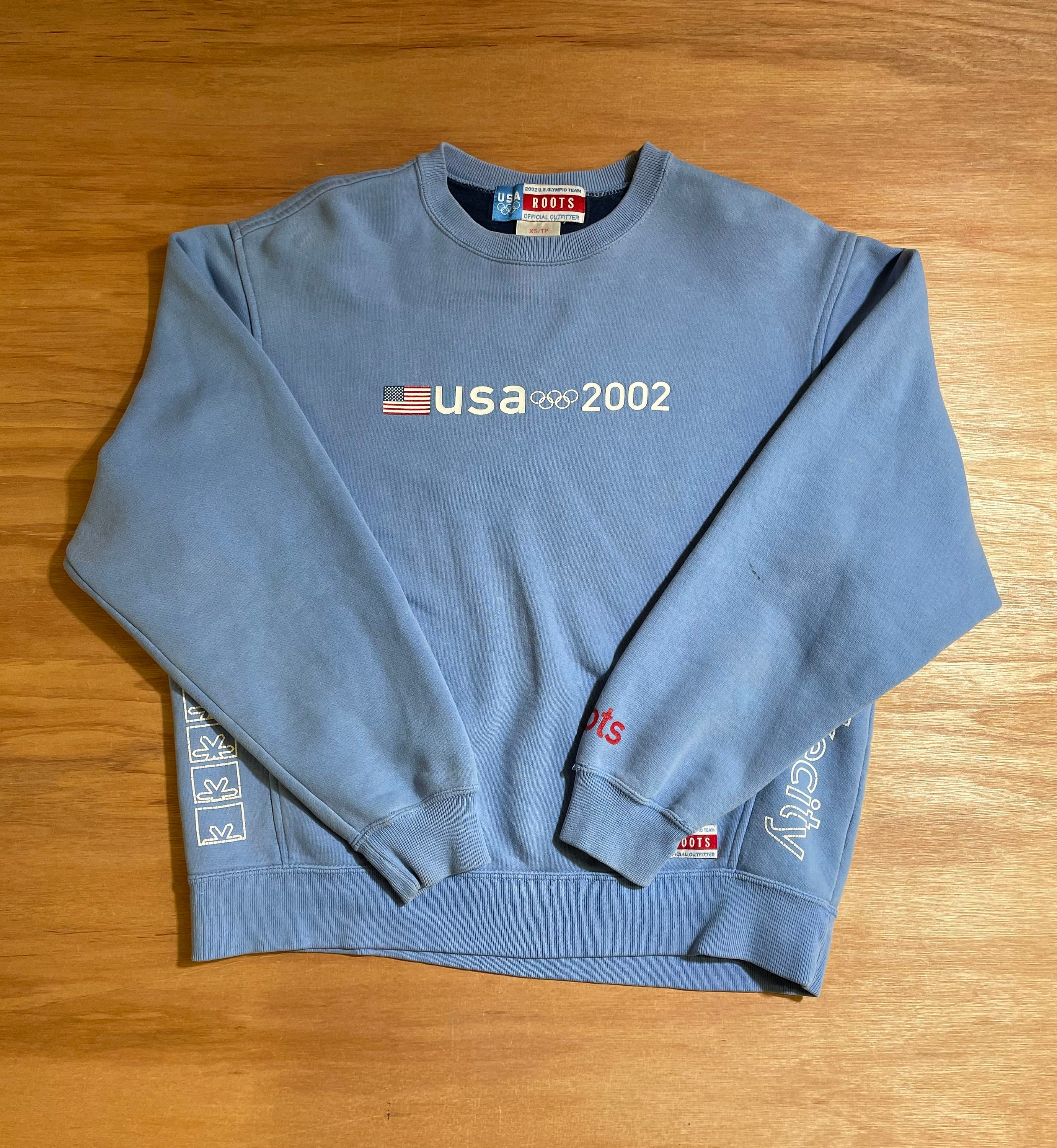 Vintage 2002 USA Olympics Graphic Crewneck Sweater by Roots | Etsy