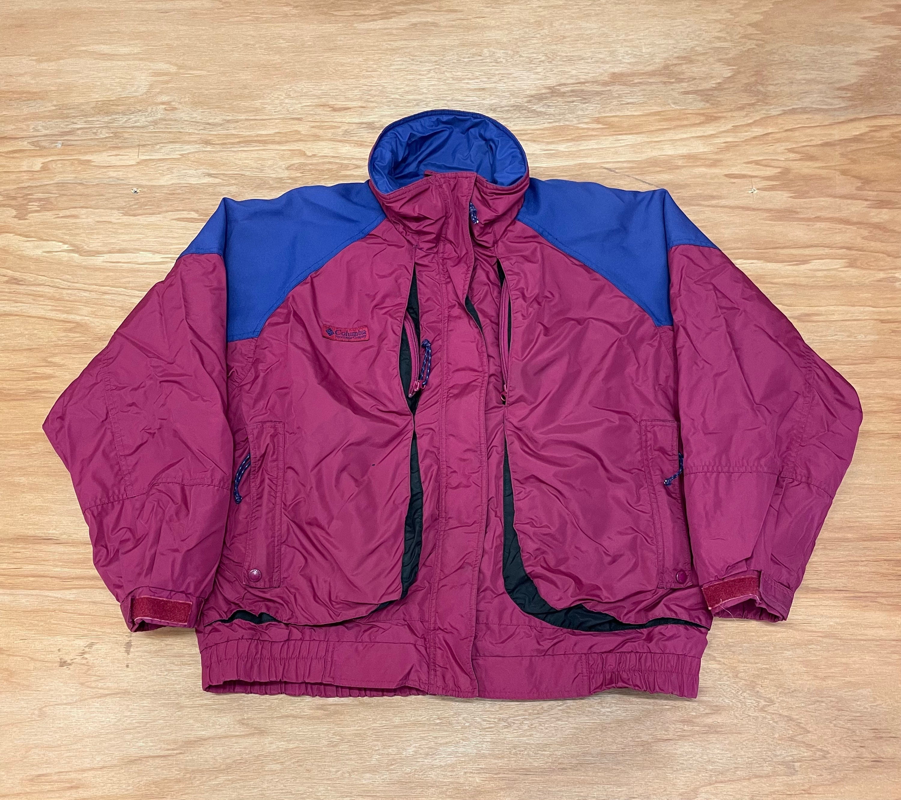 Vintage Columbia Sport Powder Keg Colourblock 1990s Ski Jacket | Etsy