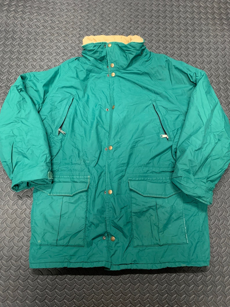 Vintage 90s L.L Bean button up made in USA Goretex jacket