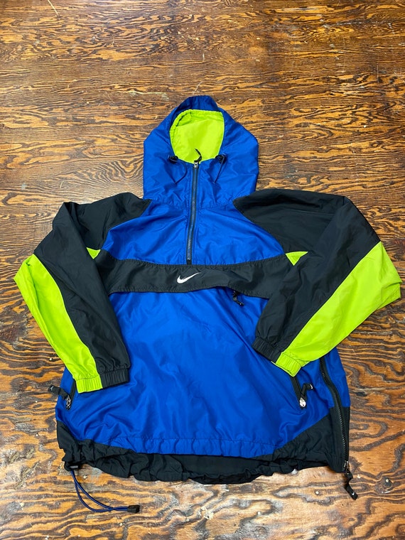 Vintage 90s Nike ACG Neon Colourblock packable pullover jacket | Etsy