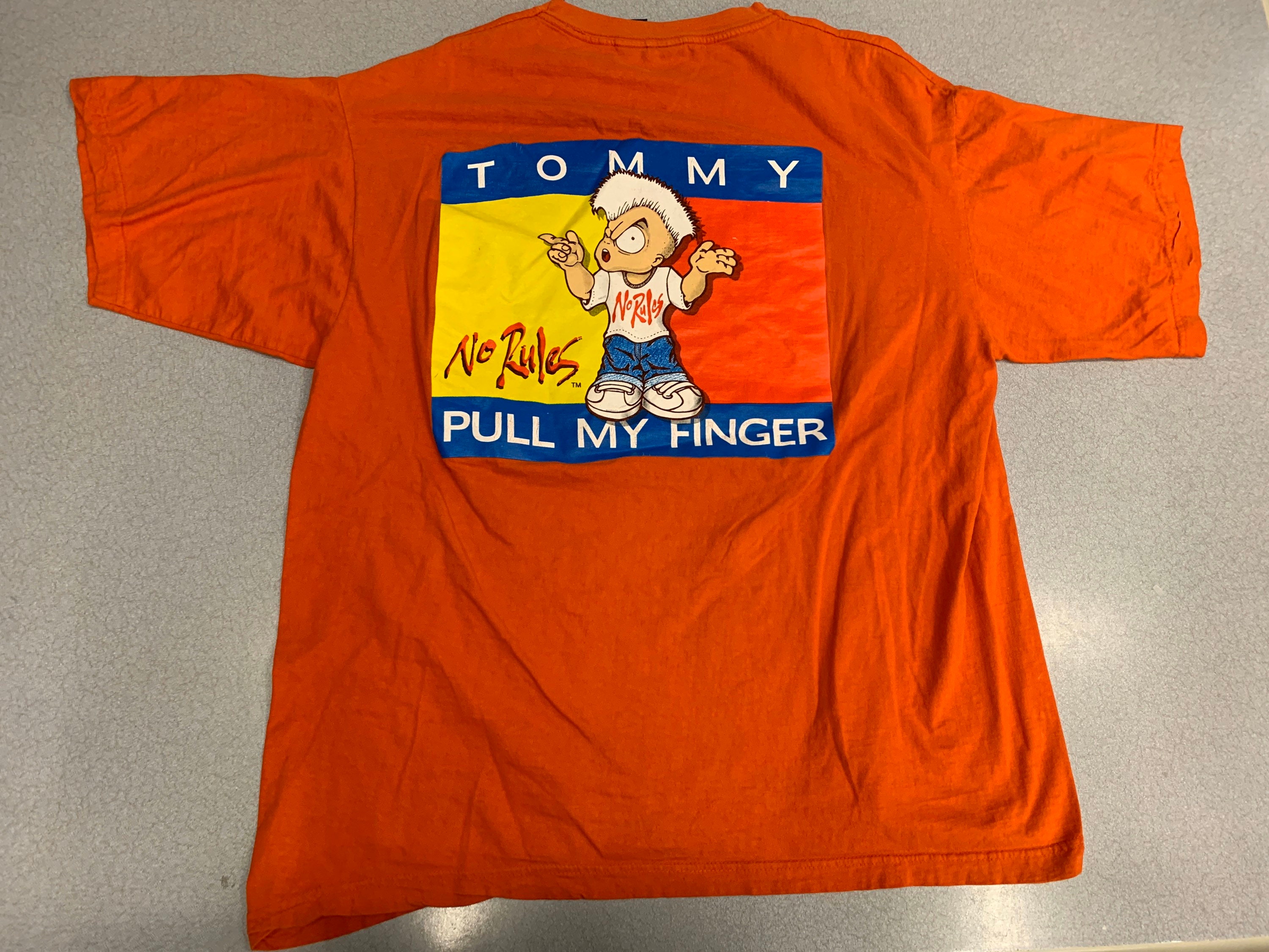 tommy pull my finger t shirt