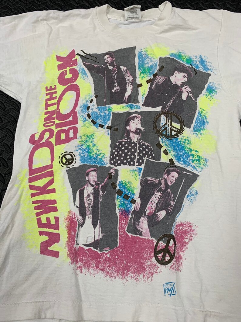 Vintage 80s New Kids On The Block 1989 Tour T-shirt