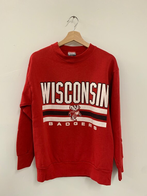 NCAA Wisconsin Badgers vintage 90s Logo Crewneck
