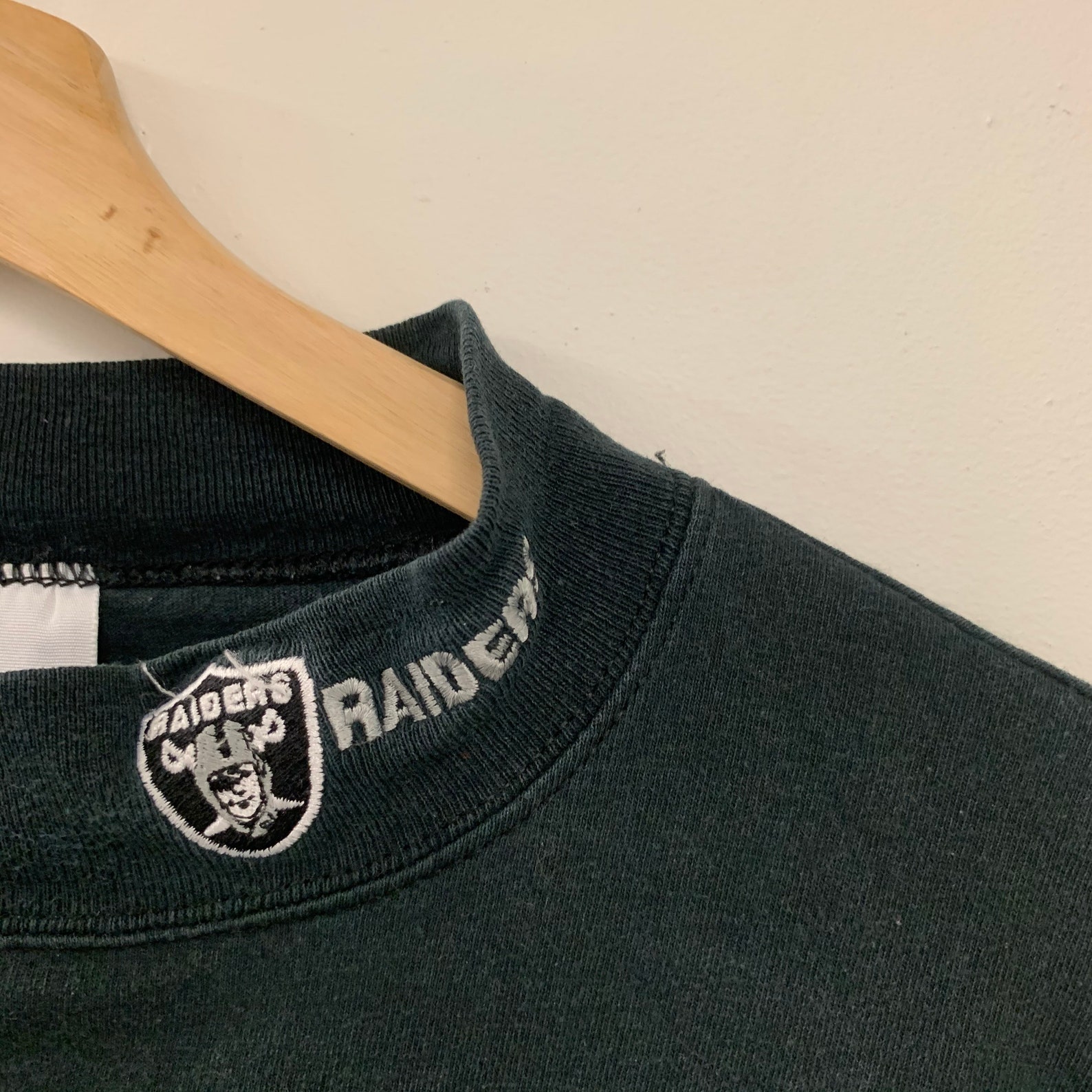 Vintage 90s Oakland Raiders NFL Mock Turtleneck Shirt | Etsy