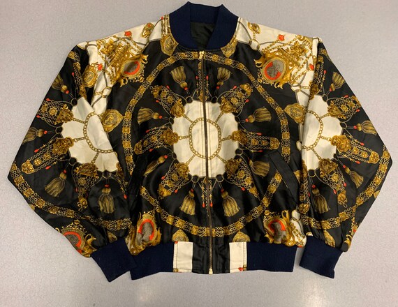 Vintage 90s Chandelier All over print Jacket Chane
