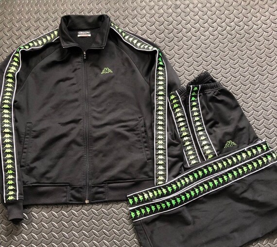 kappa green tracksuit