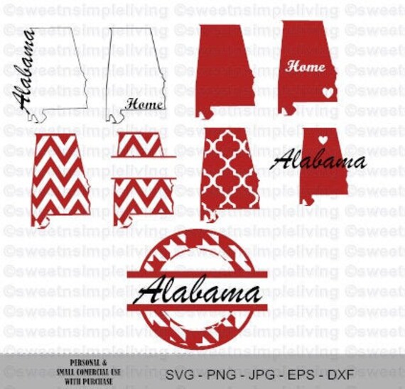 Download Alabama State Svg Bundle Etsy