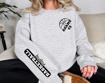 Customizable Basketball Mama Sweater: Stand Out with Sublimation, DTF, or HTV