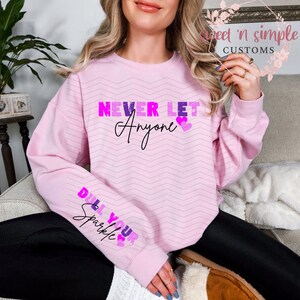 Never Let Anyone Dull Your Sparkle PNG Sweater Design for Sublimation, or DTF