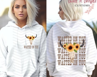 Trendy DTF Wasted on You Sweater Design - Sublimation PNG Included - Stylish Fashion Print