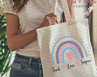 Teach Love Inspire PNG Sublimation Design - Regalo per un insegnante