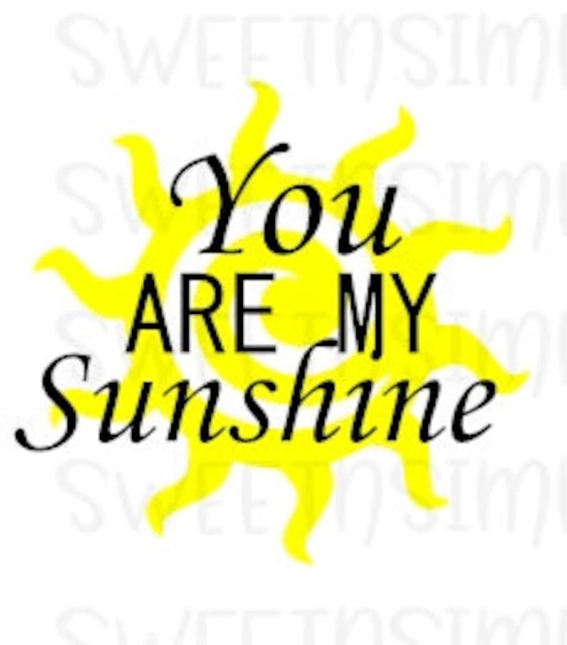 You Are My Sunshine SVG Bundle Etsy