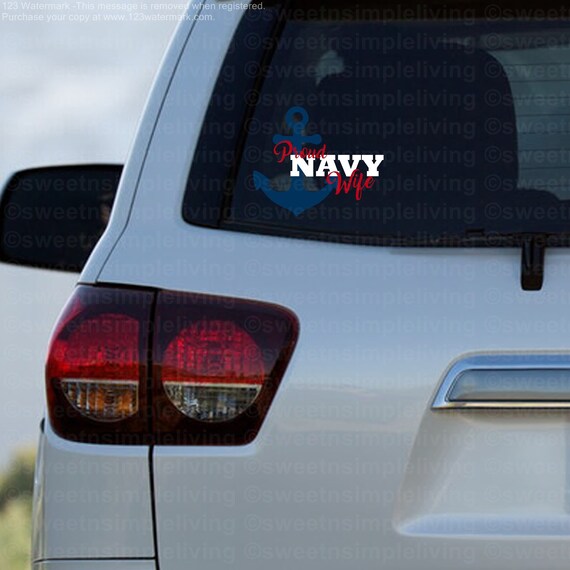 Proud Navy Mom Anchor Car or Truck Window Laptop Decal Sticker Pink 6X6.5