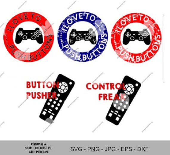 Download Button Pusher Svg Bundle Etsy