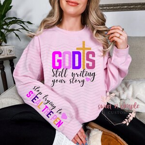 God is Still Writing Your Story Sweater - Inspirational PNG Design for Sublimation Printing, DTF