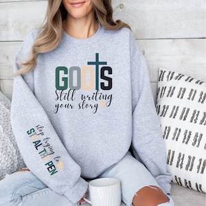 God is Still Writing Your Story Sweater - Inspirational PNG Design for Sublimation Printing, DTF
