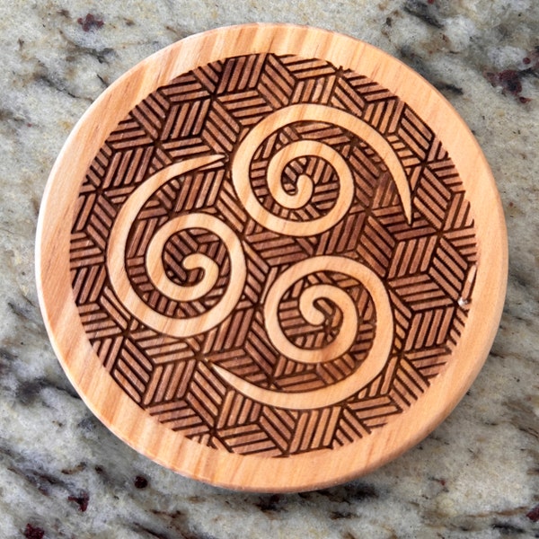 Anime Coasters | Four Elements | Wooden 4" Coasters