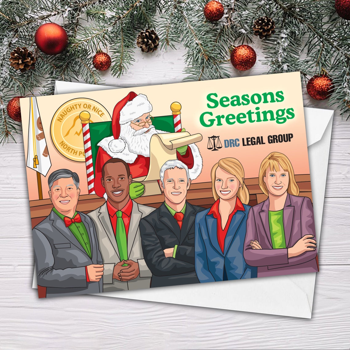 Lawyer Christmas Card 