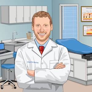 Aangepast dermatoloogcadeau, uniek dermatoloogcadeau, dermatoloogkarikatuur, dermatoloogcartoon, dermatoloog pensioencadeau