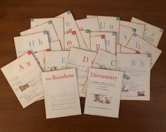 Tarjetas de diccionario para niños, tarjetas para diario, creación de tarjetas, scrapbooking, collage, invitaciones